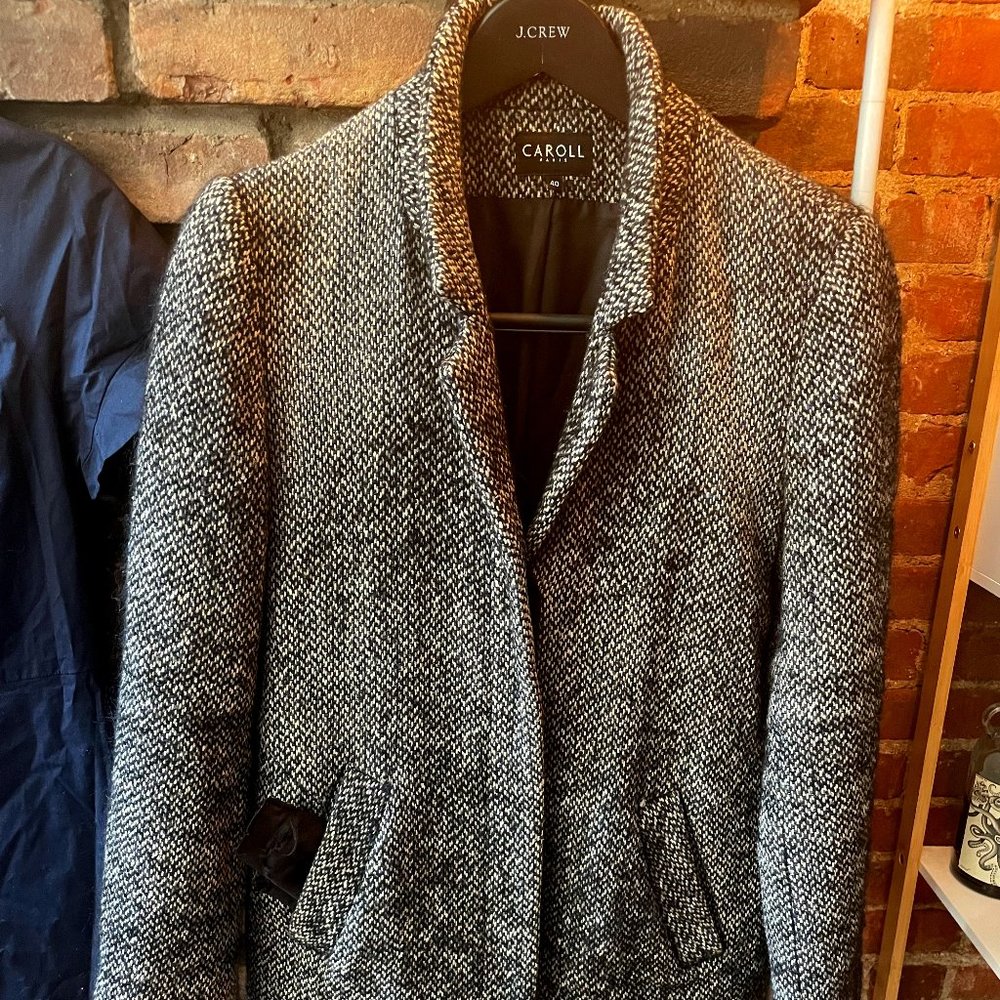 Tweeded Wool Coat